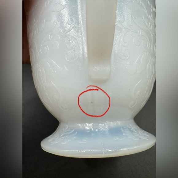 VTG Macbeth Evans American Sweetheart Sugar Bowl Depression Monax Glass - Picture 6 of 9